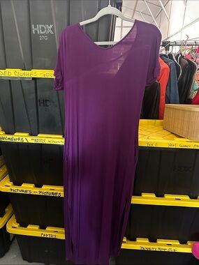 Purple Maxi Dress - Lightweight Women's Maxi
